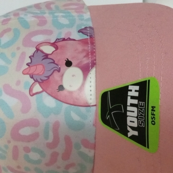 Original Squishmallows Youth Cap Pink Adjustable Fit - Picture 2 of 8
